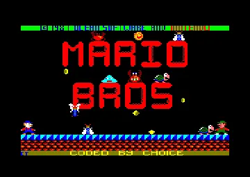 Mario Bros (UK) (1987) screen shot title
